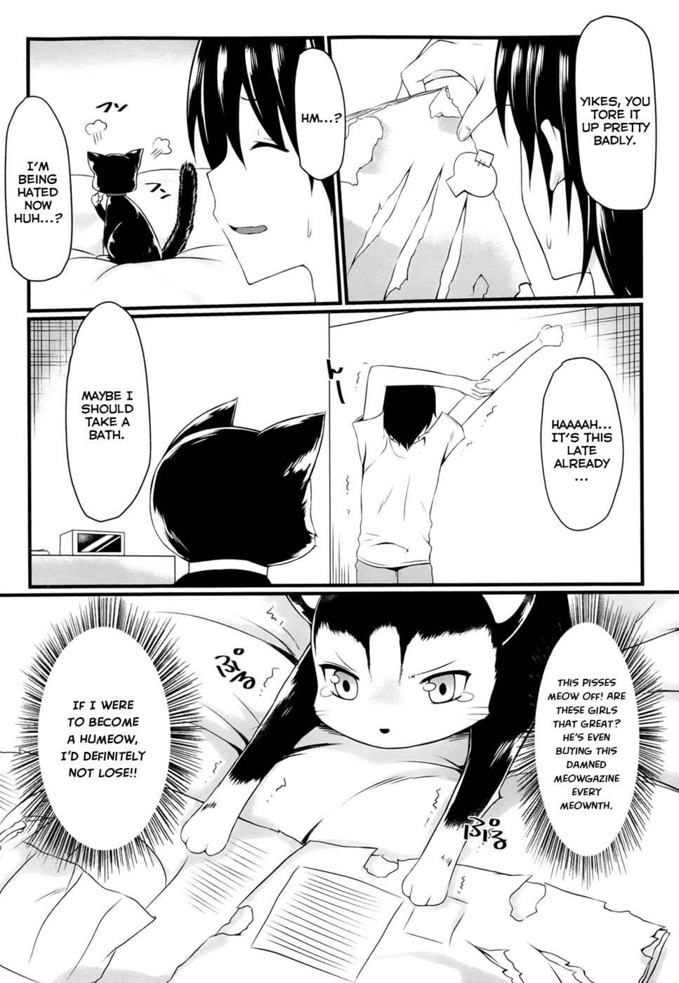 Hentai Manga Comic-CatWooOman - Story of a Cat and Yourself-Read-6